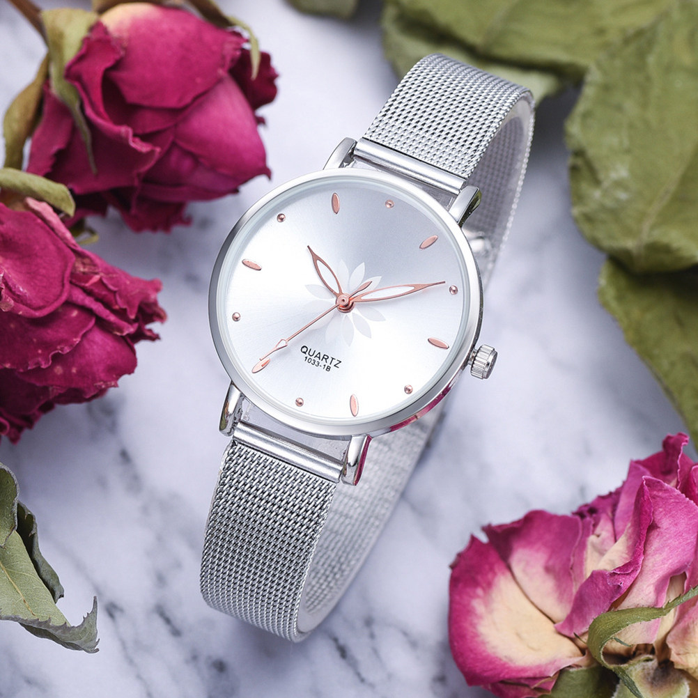 Luxury Watch Gift For Her - Elegant Women Quartz Watch Alloy Case