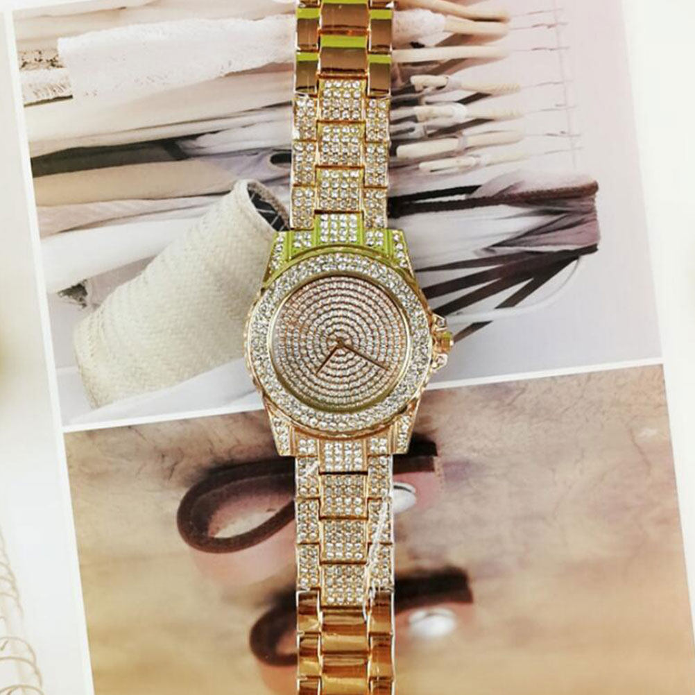 1Pcs Rhinestone Women Wristwat - Luxury Watch Gift For Her ulasan dan harga