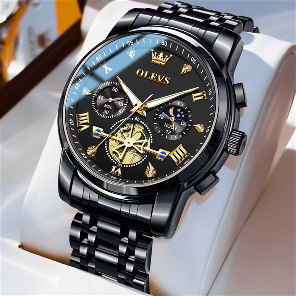 OLEVS Brand New Luxury Chronog - Luxury Watch Magazine ulasan dan harga
