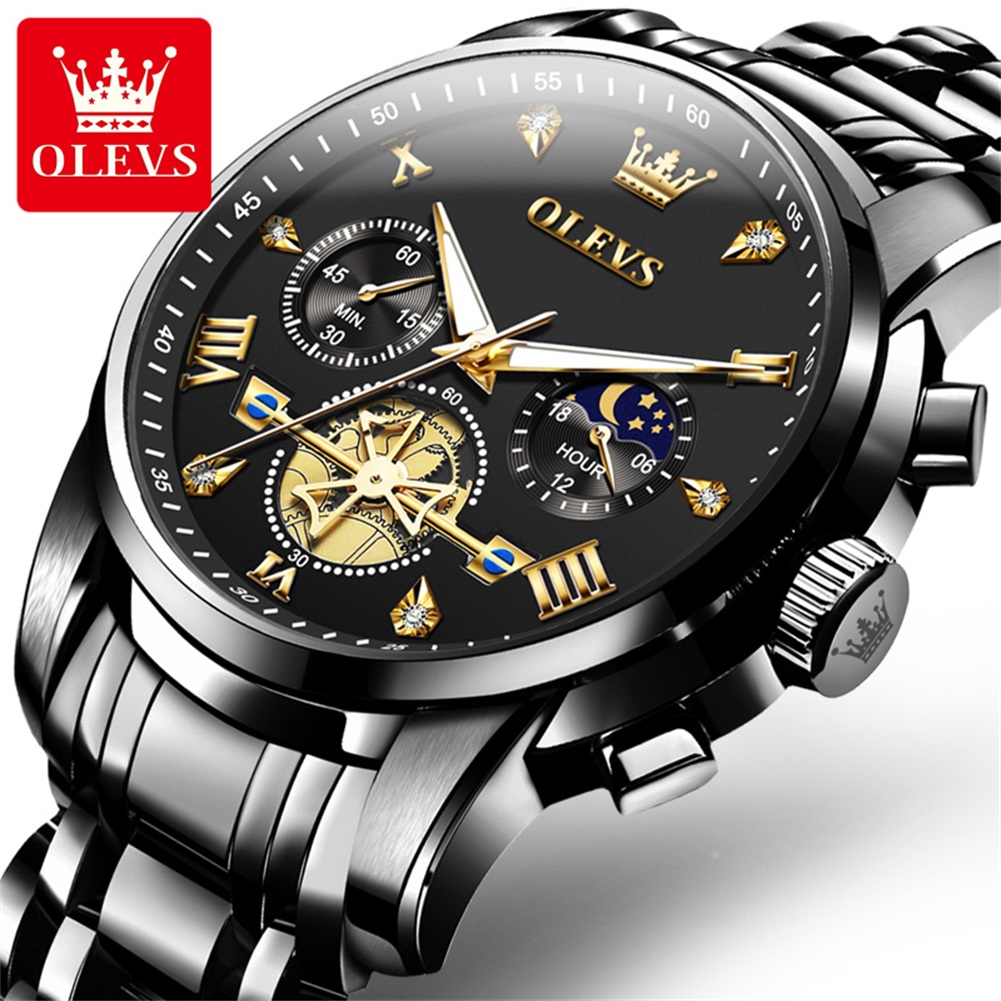 OLEVS Brand New Luxury Chronog - Luxury Watch Magazine ulasan dan harga