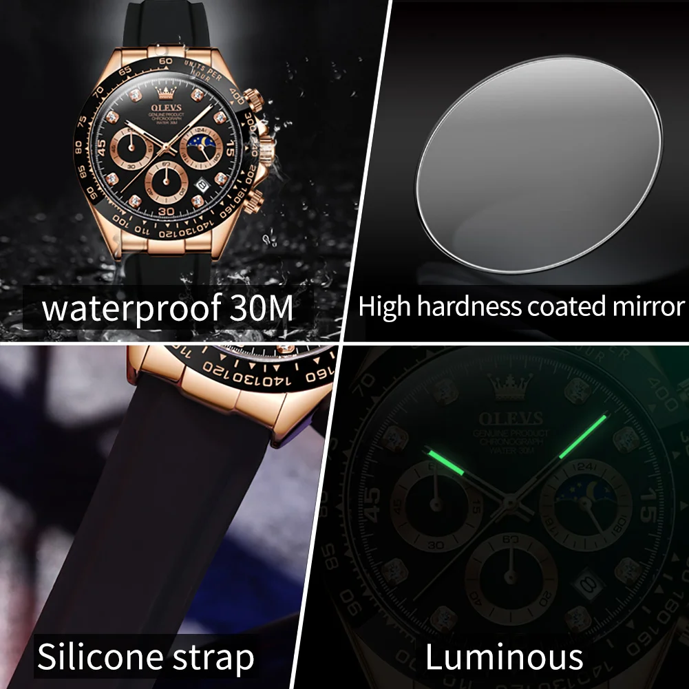 OLEVS 2875 Men's Watches Chron - Luxury Watch Magazine ulasan dan harga